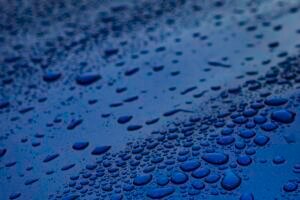 Water beading on car paint