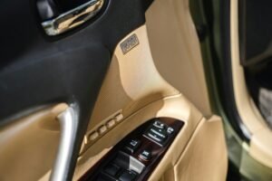 Car interior door panel and trim